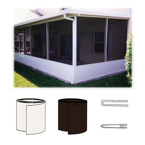 white aluminum patio enclosure sheet metal 35 kick plate|screened in kick plate installation.